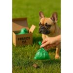 Febros 5 Rulo 25X35CM Pudra Kokulu Kedi Köpek Kaka Poşeti Kutulu Dayanıklı Pet Evcil Hayvan 5 Rulo 100 Adet - Görsel 3