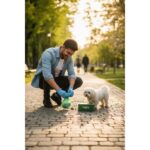 Febros 5 Rulo 25X35CM Pudra Kokulu Kedi Köpek Kaka Poşeti Kutulu Dayanıklı Pet Evcil Hayvan 5 Rulo 100 Adet - Görsel 4