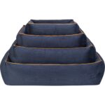 Zengezur Pet Comfort Golf  Kedi ve Köpek Yatağı Parliament Mavi W Hardal Biye S 75X60CM - Görsel 4