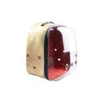 Şeffaf Astronot Fileli Kedi Köpek Taşıma Çantası 42X22X33 cm Snake Sarı - Görsel 2