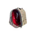 Snake Şeffaf Astronot Kedi Köpek Taşıma Çantası 42X22X33 cm Sarı