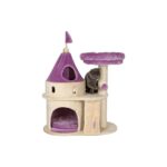 My Kitty Darling Kale Kedi Kulübesi, Tırmalama Direği, Kedi Ağacı, Ponpon, Kıvrımlı Oyuncak - Görsel 2