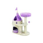 My Kitty Darling Kale Kedi Kulübesi, Tırmalama Direği, Kedi Ağacı, Ponpon, Kıvrımlı Oyuncak - Görsel 4