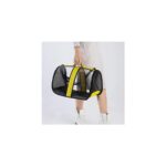 Kedi Taşıma Çantası Şeffaf Seyahat Evcil Hayvan Çantası Büyük Boy Şeffaf Astronot (Sarı)