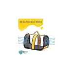 Kedi Taşıma Çantası Şeffaf Seyahat Evcil Hayvan Çantası Büyük Boy Şeffaf Astronot (Sarı) - Görsel 3