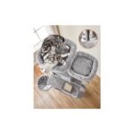 Kedi Ağacı, Büyük, 206 cm Yüksekliğinde, Xxl , 13 Tırmalama Sütunu, 2 Platform, 2 Mağara - Görsel 3