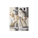 Kedi Ağacı, Büyük, 206 cm Yüksekliğinde, Xxl , 13 Tırmalama Sütunu, 2 Platform, 2 Mağara - Görsel 5