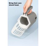 Elekli Kedi Kum Küreği | 1 Adet Kaka Poşeti 12'li| Kum Tasarrufu Sağlayan Elekli Kürek - Görsel 2