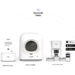 Xenon Smart Akıllı Otomatik Kedi Tuvaleti Çift Kaseli Çelik Kedi Mama Kabı ve Ultra Sessiz Kedi Su Pınarı 3'lü Pet Ürünleri Seti - Görsel 2