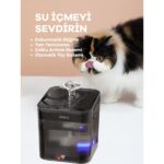 Whirtz WR-PT-1005 Akıllı Su Pınarı, Su Kabı, Su Çeşmesi - 2.2 Litre - Uygulama Üzerinden Kontrol - Görsel 3