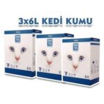 Hektaş Fresh Paty Clinic Kedi Kumu 6 Lt*3 Adet