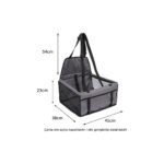 MDS Evcil Hayvan Araba Koltuğu Katlanabilir Nefes Alabilir El ile Motorla Taşınabilir Kedi Köpek Koltuğu - Görsel 2