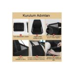 MDS Evcil Hayvan Araba Koltuğu Katlanabilir Nefes Alabilir El ile Motorla Taşınabilir Kedi Köpek Koltuğu - Görsel 4