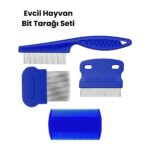 Bit, Pire ve Tüy Temizliğine Uygun Çok Amaçlı Evcil Hayvan Tarağı Seti