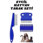 Evcil Hayvan Bit Tarağı Seti Paslanmaz Çelik Lı 4'lü Set