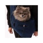 Pawstar Lacivert Denim Crossbody Köpek Taşıma Çantası - Görsel 2