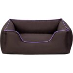 Zengezur Pet Comfort Alpha  Köpek Yatağı Kahverengi W Mor Biye M 80X65CM