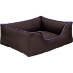 Zengezur Pet Comfort Alpha  Köpek Yatağı Kahverengi W Mor Biye M 80X65CM - Görsel 2