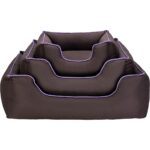 Zengezur Pet Comfort Alpha  Köpek Yatağı Kahverengi W Mor Biye M 80X65CM - Görsel 4