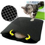 Go İthalat Kedi Tuvalet Önü Kum Toplayıcı Temizleyici Elekli Gri Paspas (5263) - Görsel 5