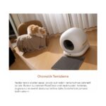 Rossclean Akıllı Kedi Tuvaleti Pro 72L Koku Kartuşlu- LED Aydınlatmalı- App Uygulamalı- Uv Temizleme Koku Geçirmez Kum Kabı - Görsel 5