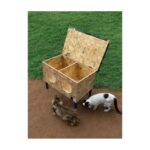 Narım Kedi Evi Kedi Yuvası Üst Kapak Açılır İki Kedilik İç ve Dış Mekan Isı ve Su Yalıtımlı 60 x 40 x 40 cm Ayak Hariç - Görsel 3