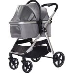 Sepetim Eurodog Katlanabilir Köpek Arabası Gri 78X58X106 cm