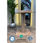 Bej Renkli Halatlı Kedi Tırmalama ve Dinlenme Alanı, Rahat ve Eğlenceli Kullanım Sağlar. - Görsel 2