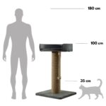 Bej Renkli Halatlı Kedi Tırmalama ve Dinlenme Alanı, Rahat ve Eğlenceli Kullanım Sağlar. - Görsel 3