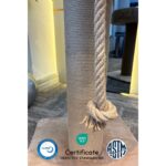 Bej Renkli Halatlı Kedi Tırmalama ve Dinlenme Alanı, Rahat ve Eğlenceli Kullanım Sağlar. - Görsel 5