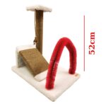 Beyaz Kedi Tırmala, Rampası ve Fırçası 3'lü Set Takım - Görsel 3