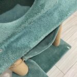 124 cm Turkuaz Tırmalama Platformu Kedi Evleri, Eğlenceli ve Dayanıklı Tasarım - Görsel 3