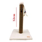 Renkli 50 cm Doğal Kendir Tırmalama Direği, Kediniz Için Eğlenceli ve Sağlıklı Kullanım - Görsel 3