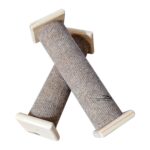 Kahverengi Doğal Portatif Tırmalama Makarası, Halı Kaplamalı 25CM, 2 Adet - Görsel 3