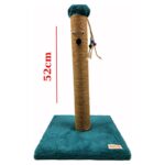 Renkli 50 cm Tırmalama Sütunu, Doğal Kendir Halatlı, Kedi Tırmalama Çubuğu - Görsel 3