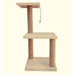 Bej Katlı Kedi Tırmalama Tahtası, Eğlenceli ve Rahat Kullanım Sağlar - Görsel 2