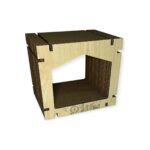 Kahverengi Tırmalama Tahtası, 39X34X30 Cm, Kedi Evi, Dayanıklı ve Güzel Tasarım