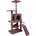 Mor Renkli Katlı Tırmalama ve Oyun Evi, Çok Amaçlı Dinlenme Alanı - Görsel 3