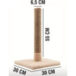 Kahverengi Lüks Kedi Tırmalama Direği, Oyuncak ve Aksesuar, Doğal ve Dayanıklı Materyal