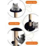 Siyah Tırmalama Tahtası Kedi Için Dayanıklı ve Şık Tasarım - Görsel 2