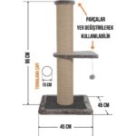 Kahverengi Tırmalama Tahtası No: 4, Kedi Evleri, Dayanıklı ve Şık Tasarım - Görsel 5