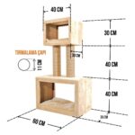 Mavi Tırmalama Tahtası - Kedi Evleri ve Tırmalama Çubukları - Görsel 5