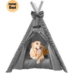 Yıkanabilir Gri Köpek Çadırı 110X110 Cm, Büyük Irk Için Konforlu ve Şık Tasarım