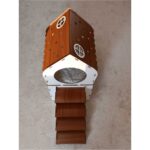 Küçük Irk Ahşap Köpek Evi, Rahat ve Şık Tasarım, Kahverengi Renk. - Görsel 3