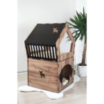 Siyah Küçük ve Büyük Irk Köpekler Için Geniş Teraslı Kulübe, 5kg ve Üzeri Köpekler Için - Görsel 4