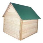 Soğuğa ve Suya Dayanıklı Büyük Yeşil Ahşap Köpek Kulübesi, Dayanıklı ve Şık Tasarım - Görsel 3