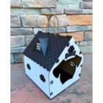 Çok Renkli Ahşap Tek Katlı Köpek Evi, Şık ve Dayanıklı Tasarım - Görsel 4