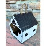 Çok Renkli Ahşap Tek Katlı Köpek Evi, Şık ve Dayanıklı Tasarım - Görsel 5