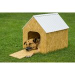 Kahverengi Yağmur Geçirmez Köpek Kulübesi, Dayanıklı ve Şık Tasarım ile Konfor Sağlar - Görsel 2