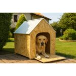Kahverengi Yağmur Geçirmez Köpek Kulübesi, Dayanıklı ve Şık Tasarım ile Konfor Sağlar - Görsel 3